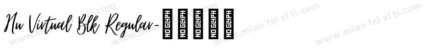 Hu Virtual Blk Regular字体转换